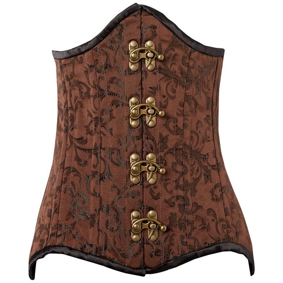 Other - 6404 Top Drawer CURVY Brocade Double Steel Boned Under Bust Corset 5X